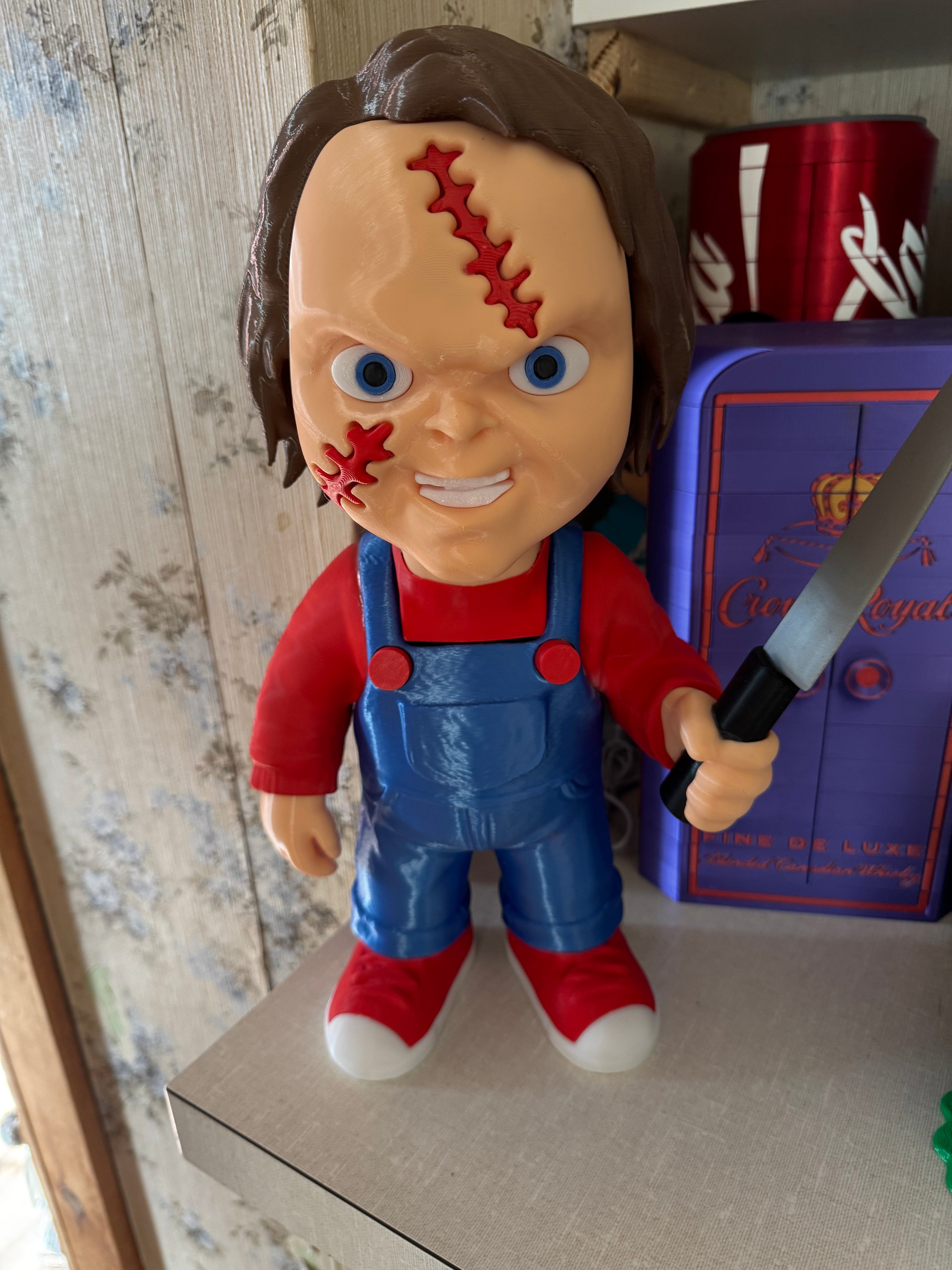 Chucky 3D Printed Collectible Figure – Oversized Custom Version