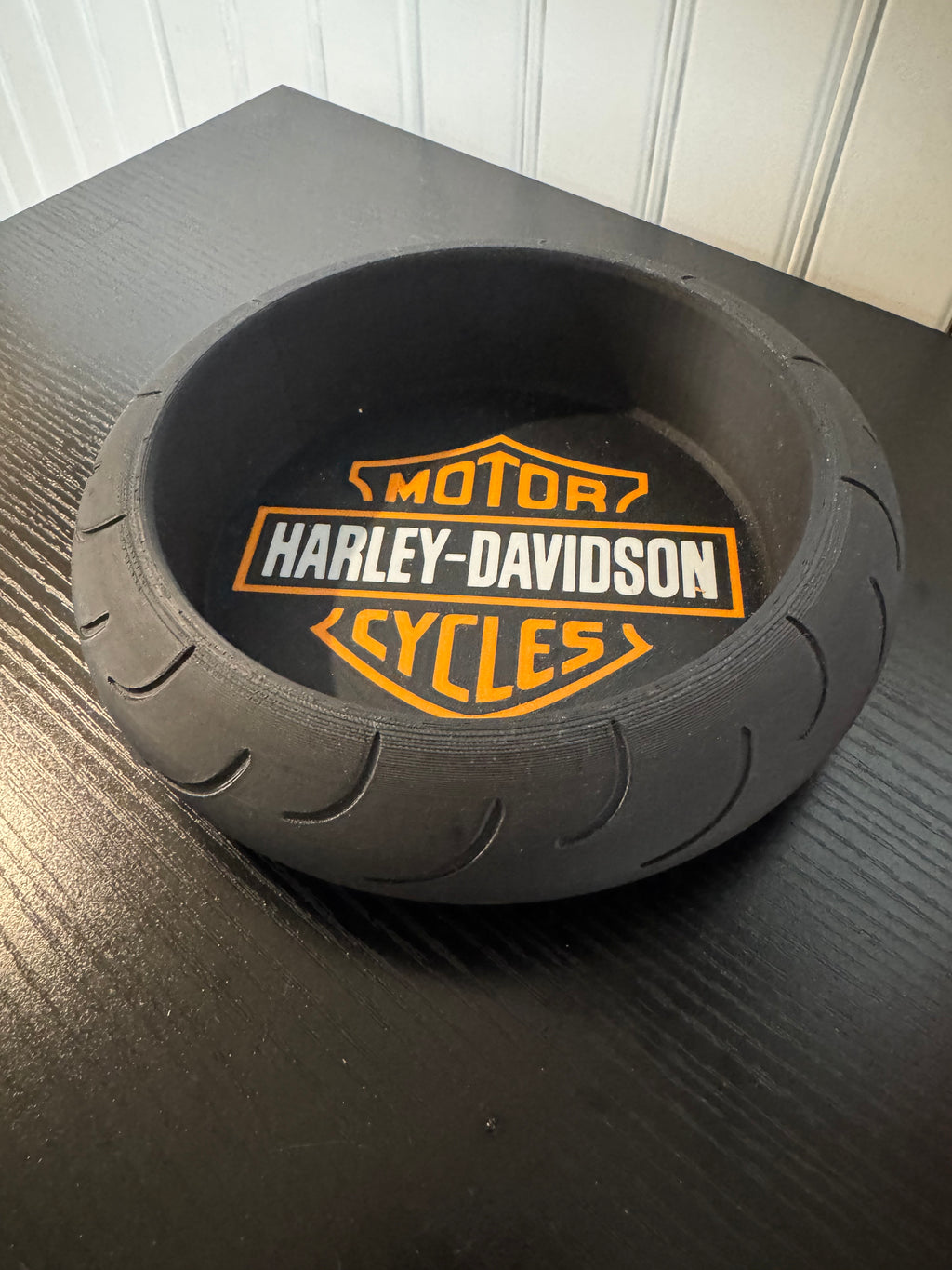 Harley-Davidson Motor Cycles Tire-Shaped Concierge Dish