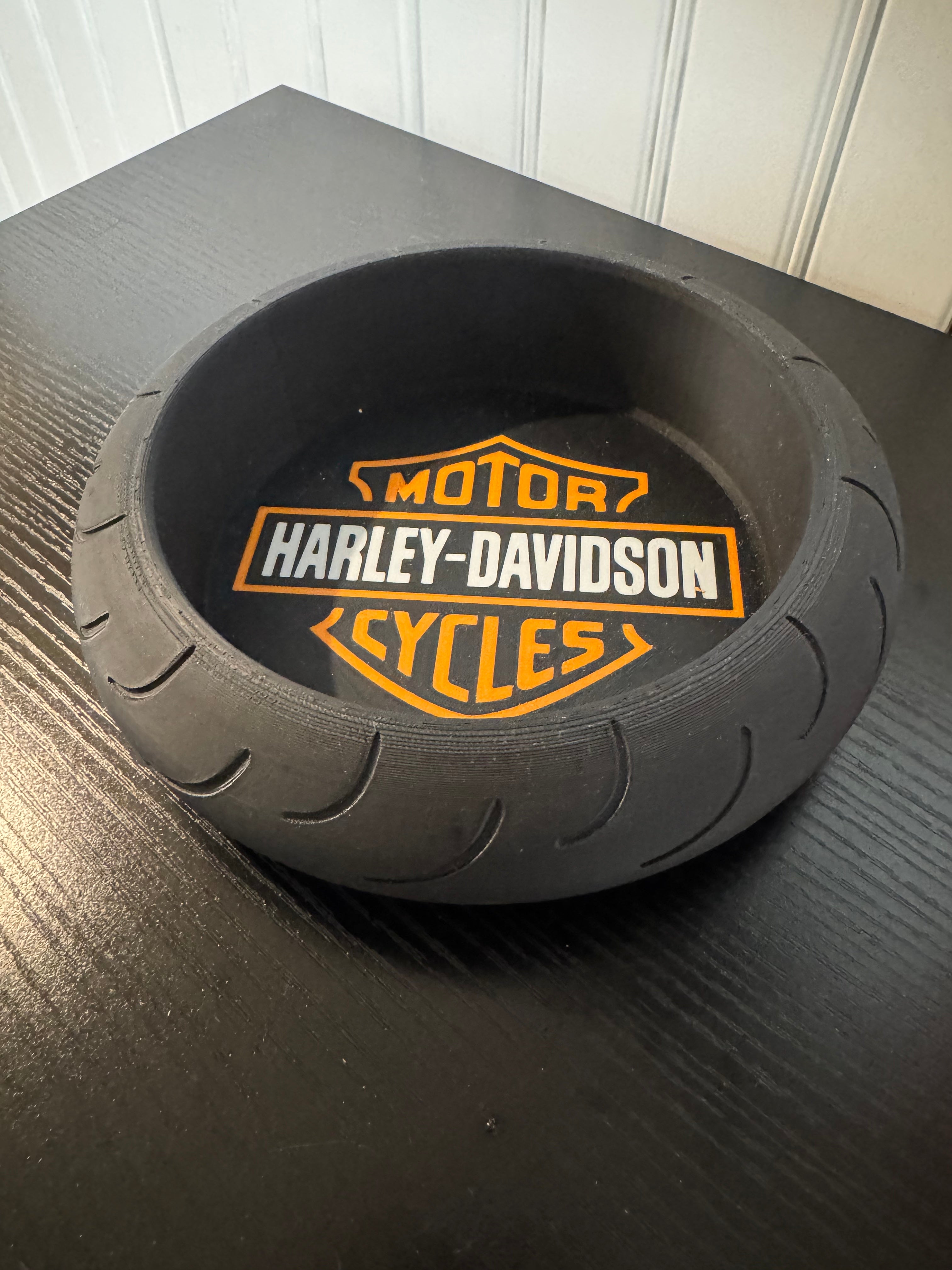 Harley-Davidson Motor Cycles Tire-Shaped Concierge Dish