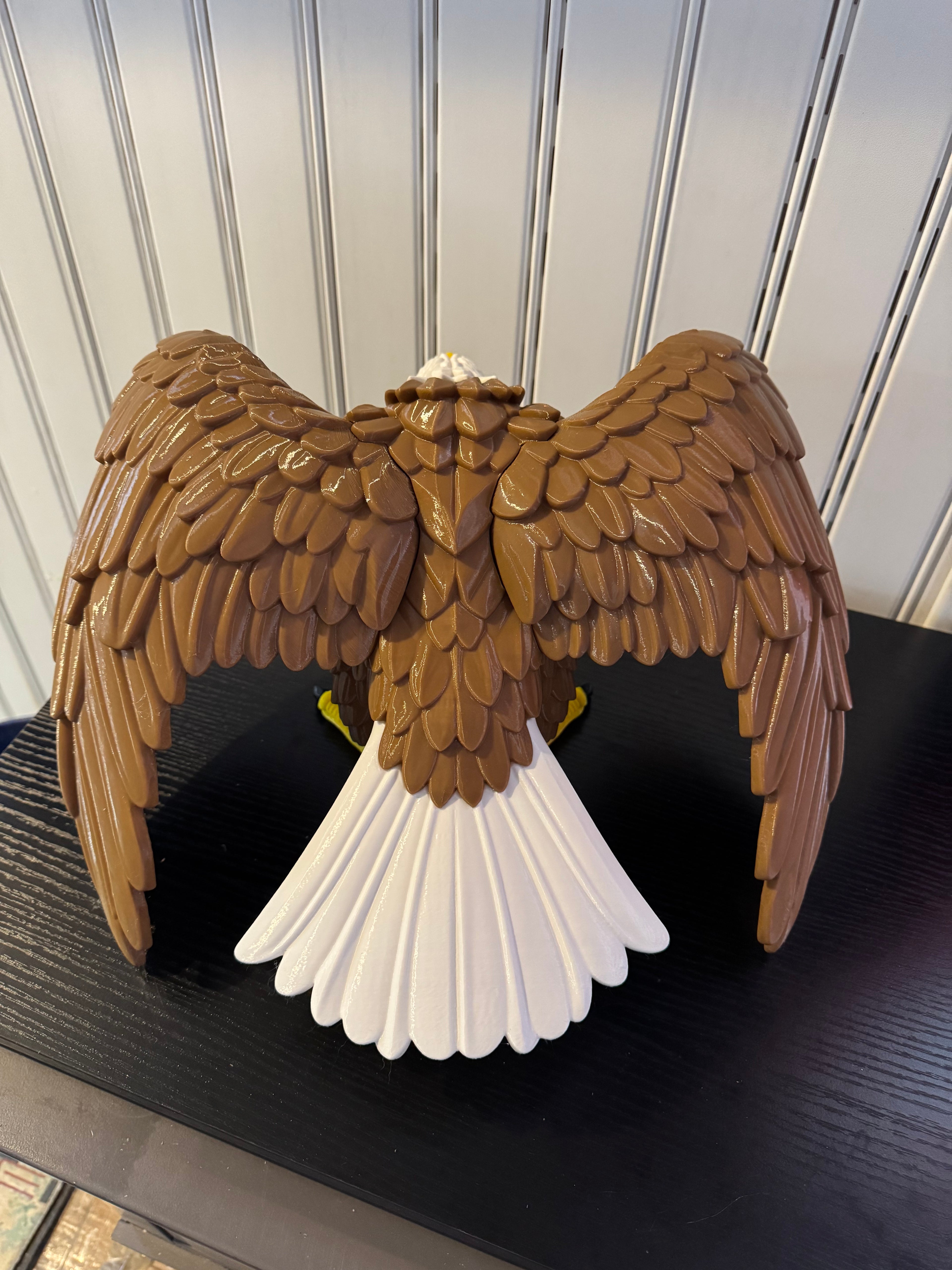 3D Printed Bald Eagle Sculpture - Majestic American Symbol