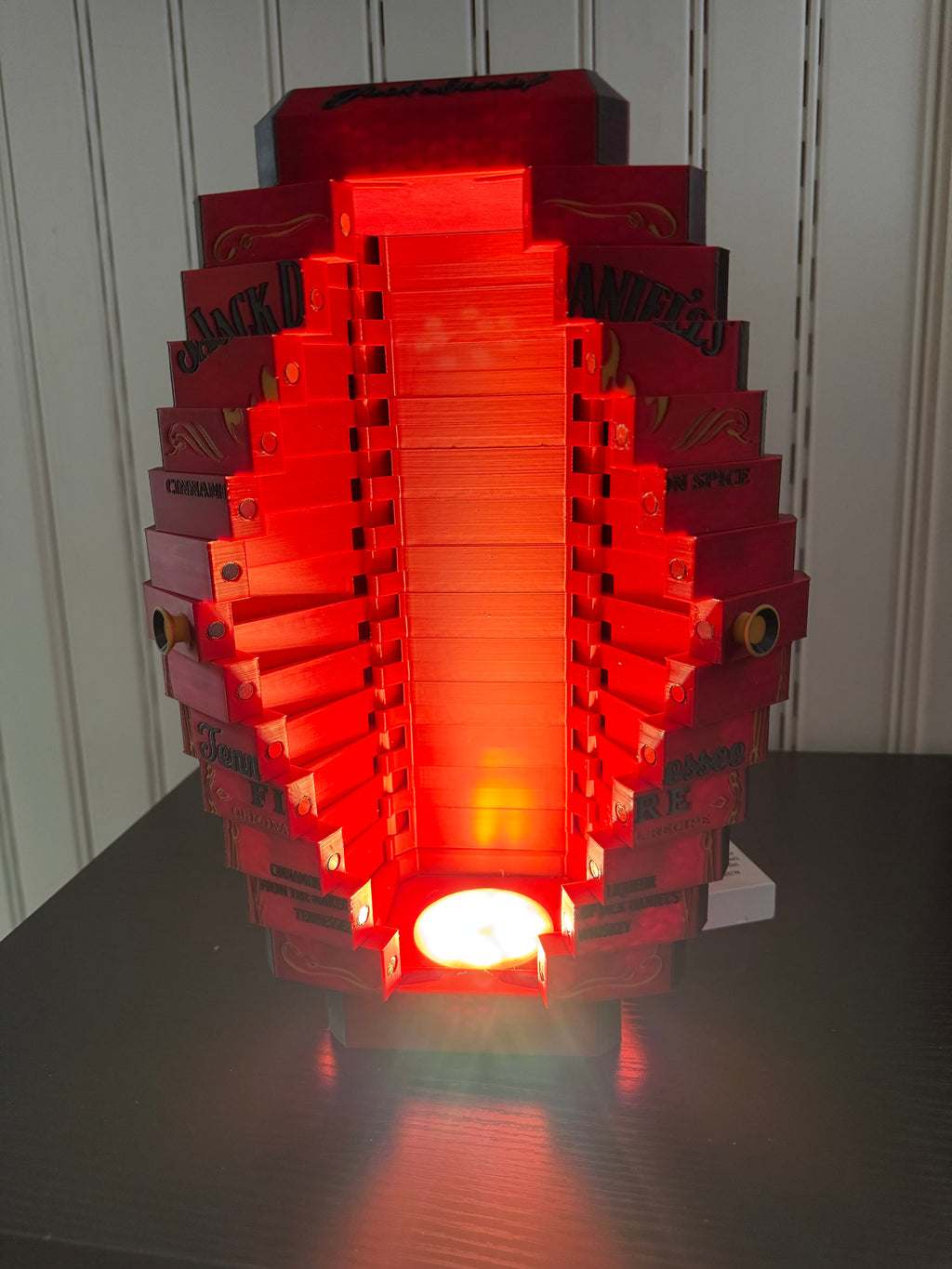 Jack Daniel's Tennessee Fire Display Box with LED Lighting