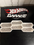 3D Printed Hot Wheels Garage Starter Kit – Banner + 6 Hexagon Display Boxes