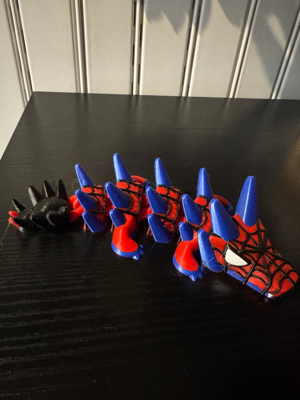 3D Printed Spider Dragon Mini Figure - Articulated Spider-Man Themed Dragon