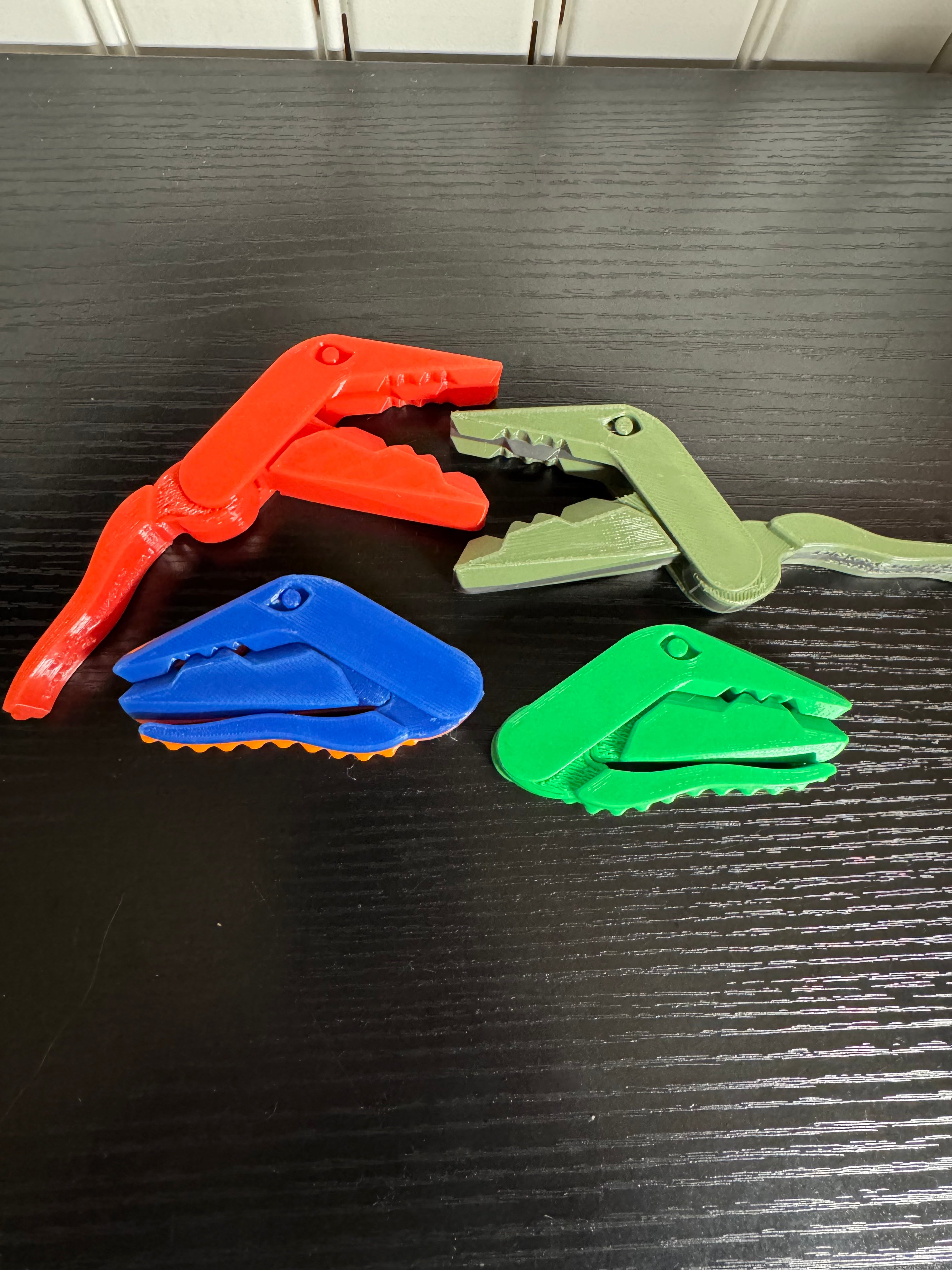 3D Printed Dinosaur Chip Clips - T-Rex Bag Clips (Set of 4)