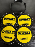 DeWalt 3D Printed Saw Blade Coaster Set with Holder - 4.25" 28T (Set of 4)