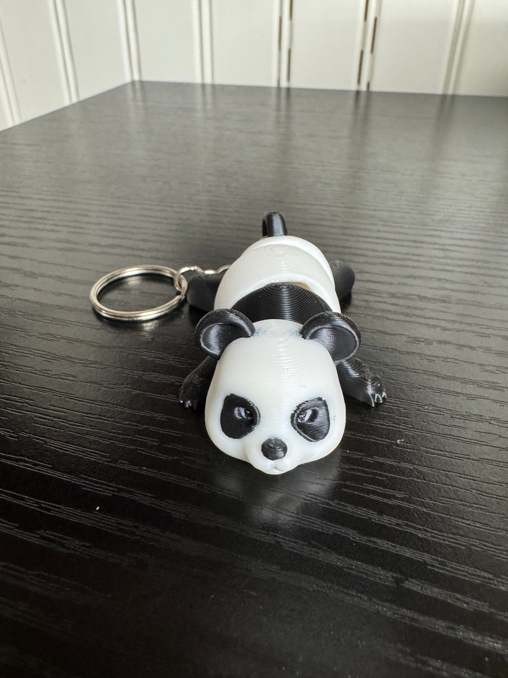 3D Printed Articulated Panda Keychain - Poseable Bear Charm