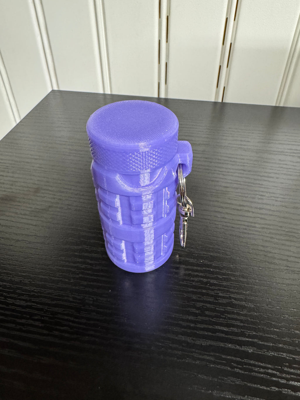 3D Printed Storage Container Keychain - Waterproof Pill Holder PETG