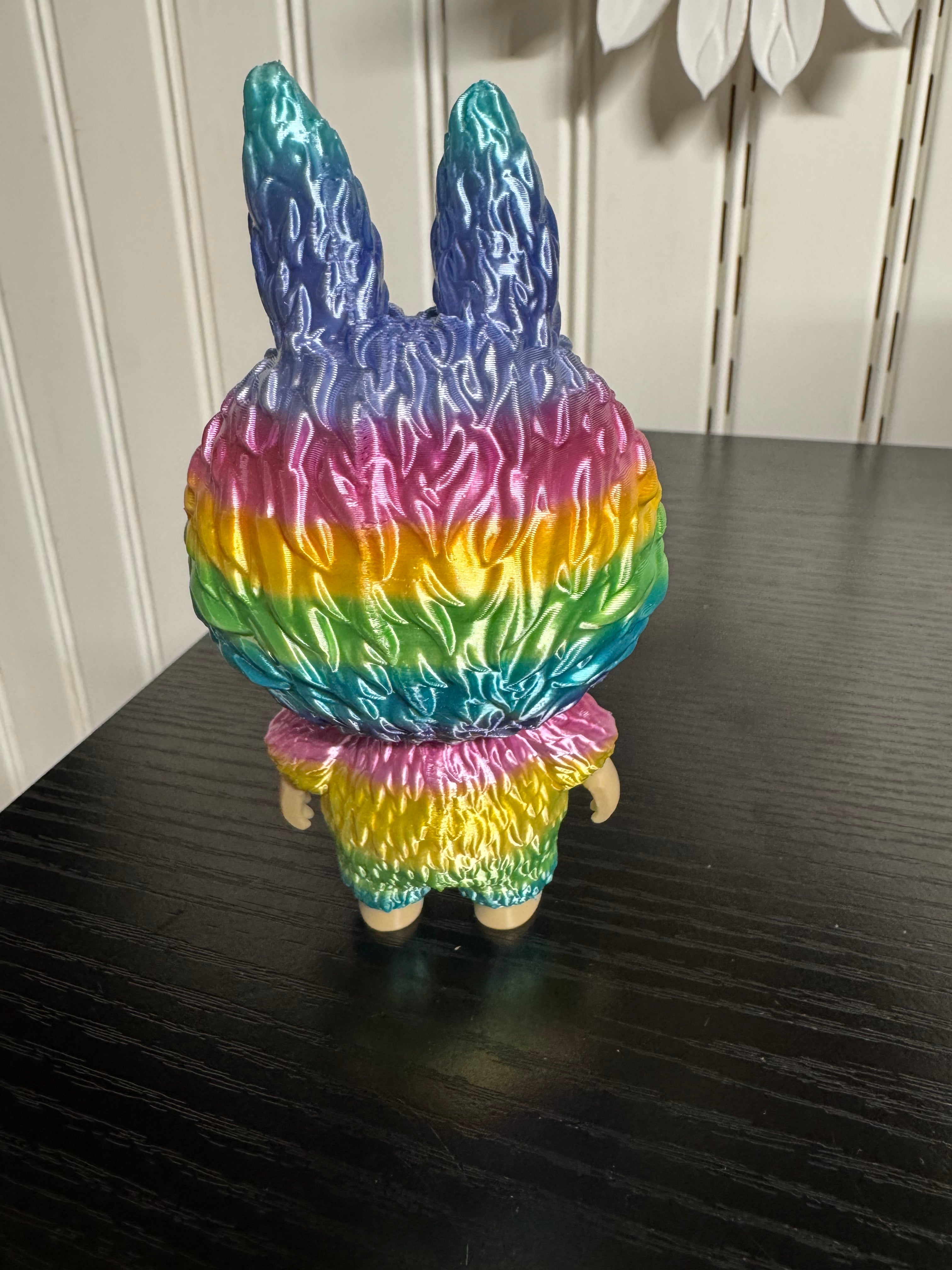 3D Printed Rainbow Furry Creature - Silk Candy PLA Collectible Figure