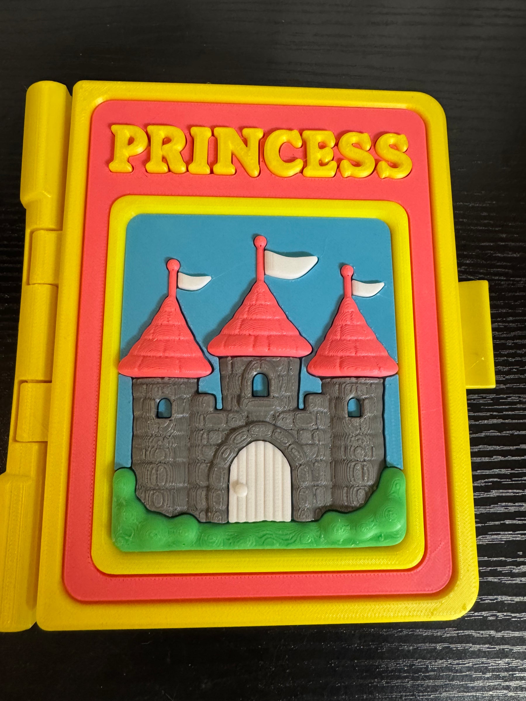 3D Printed Princess Book Display Box - Collectible Figure Set