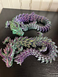 3D Printed Articulated Dragon - 20" Silk Dual Color PLA Display Piece