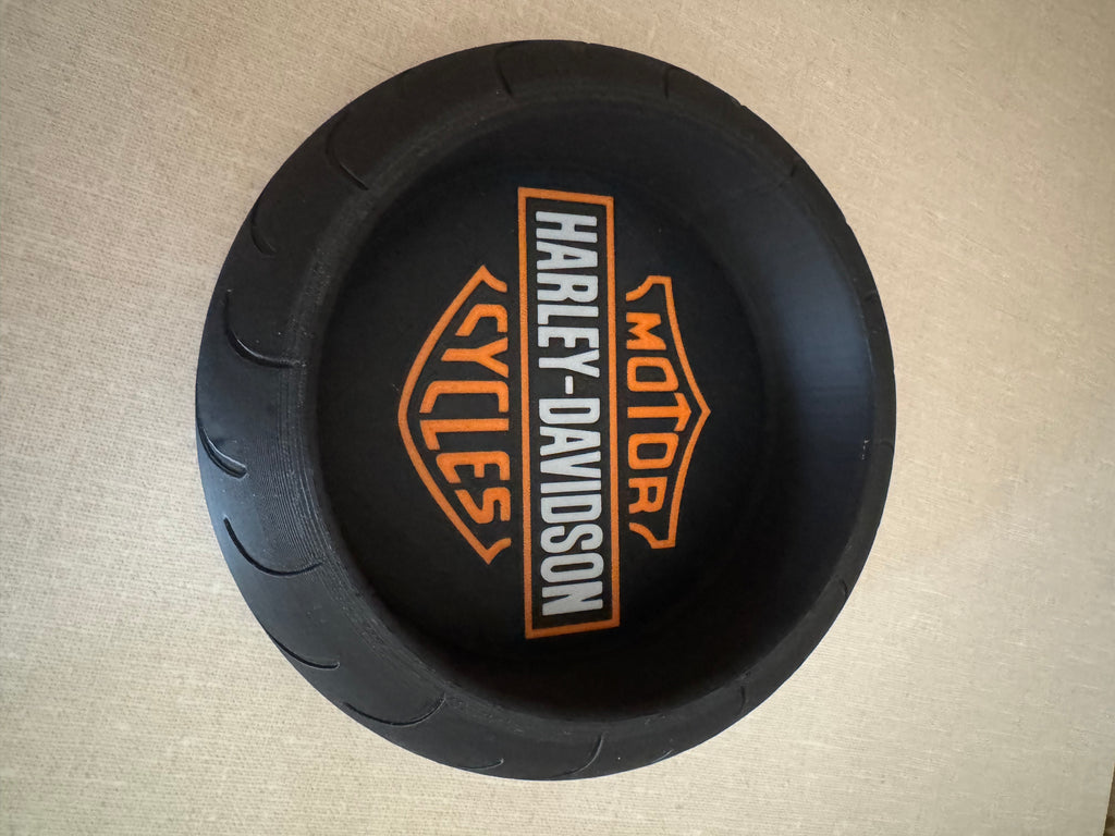 Harley-Davidson Motor Cycles Tire-Shaped Concierge Dish