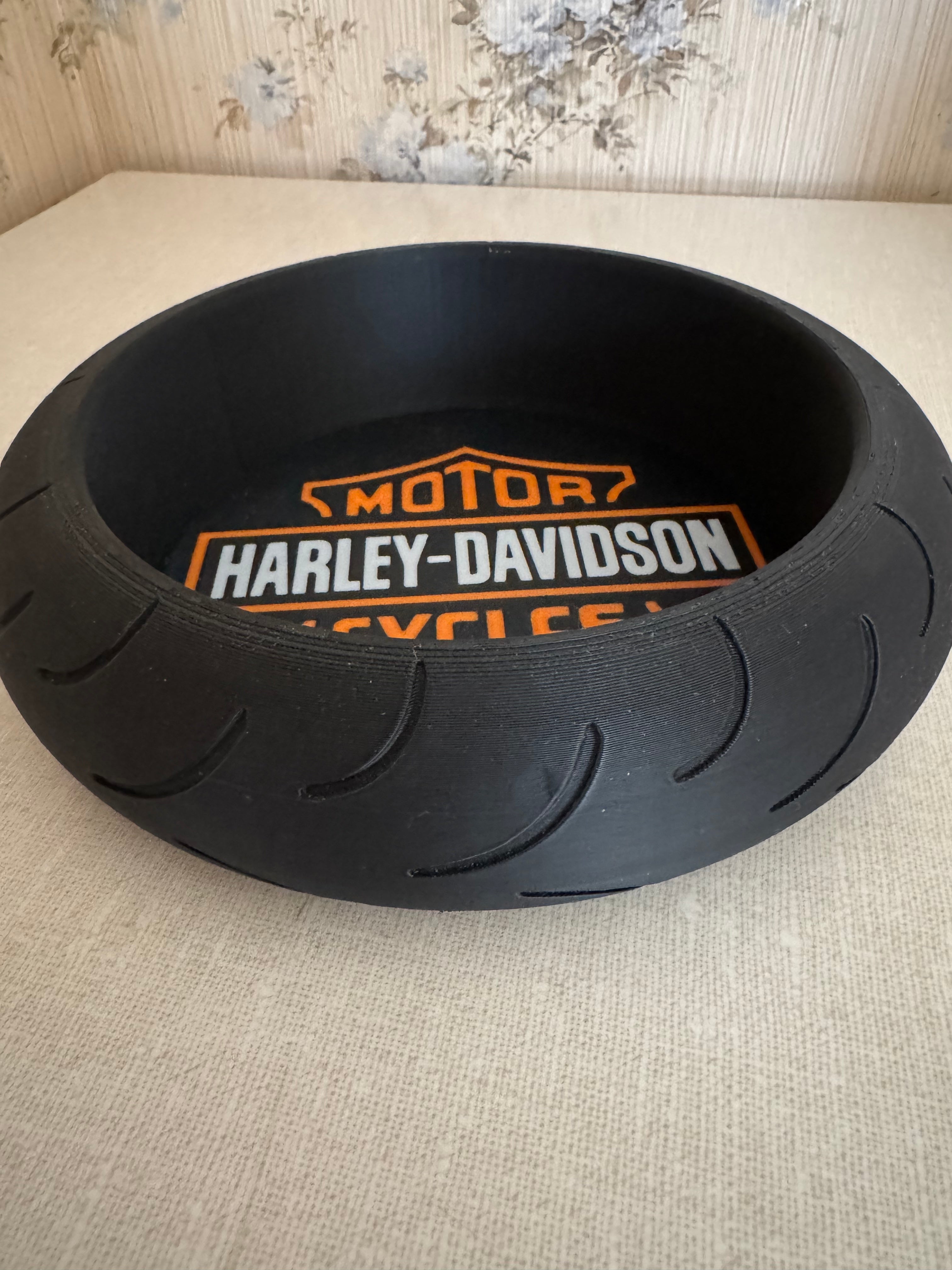 Harley-Davidson Motor Cycles Tire-Shaped Concierge Dish