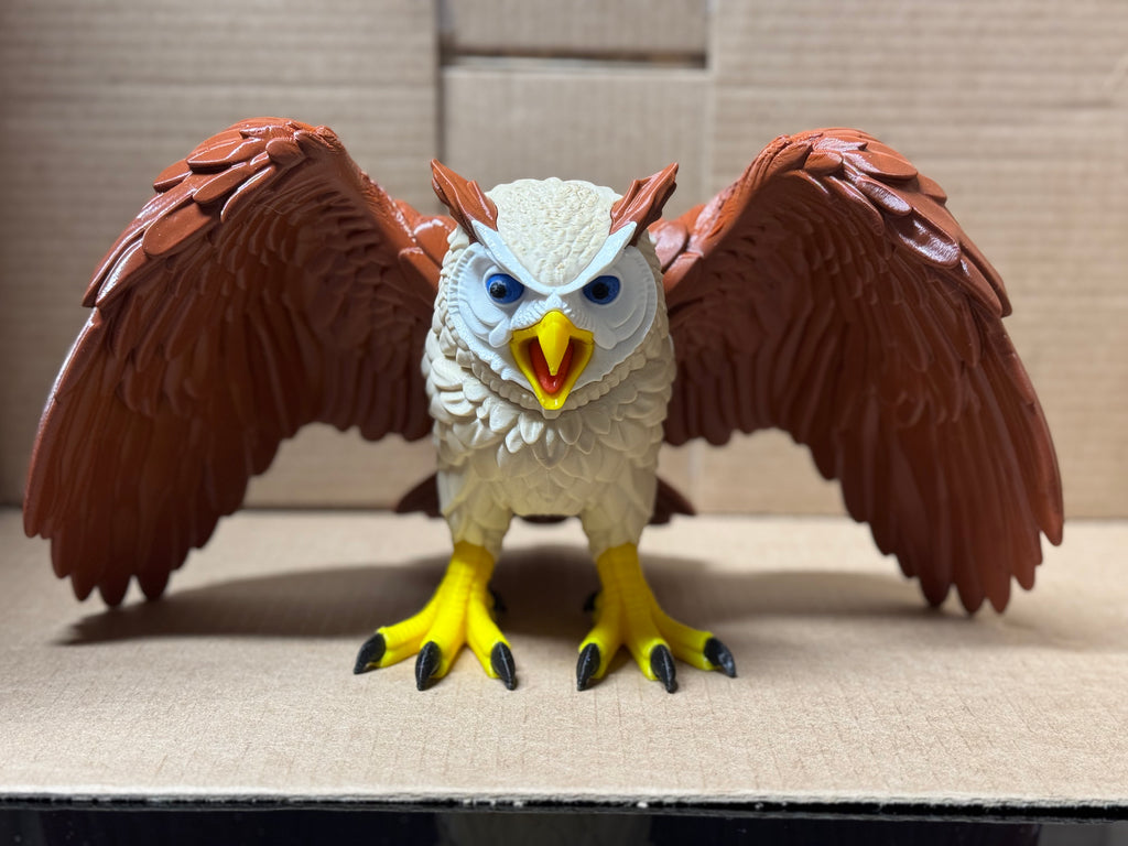 Owl 3D Printed Figure – Custom Resizable
