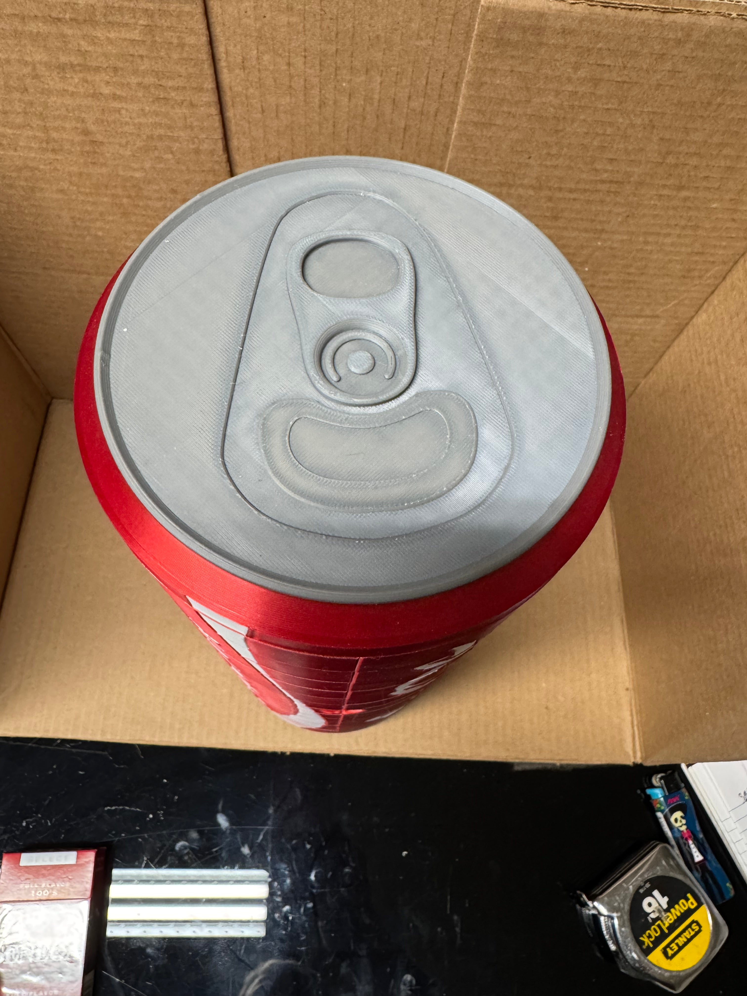 3D Printed Coca-Cola Can Articulated Display Box – Silk PLA