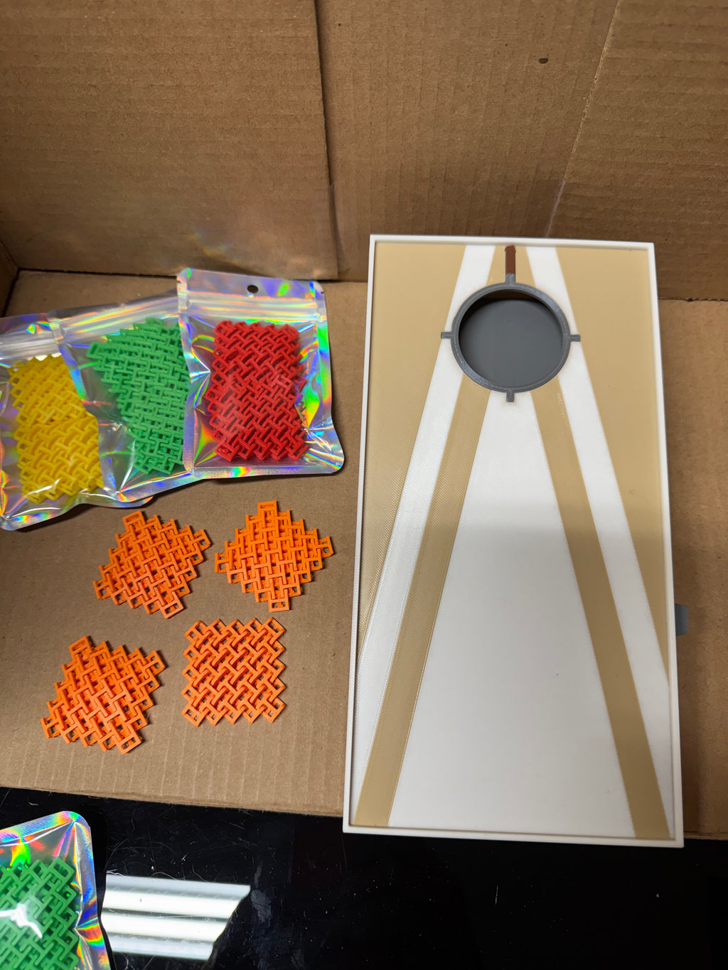3D Printed Tabletop Cornhole Set