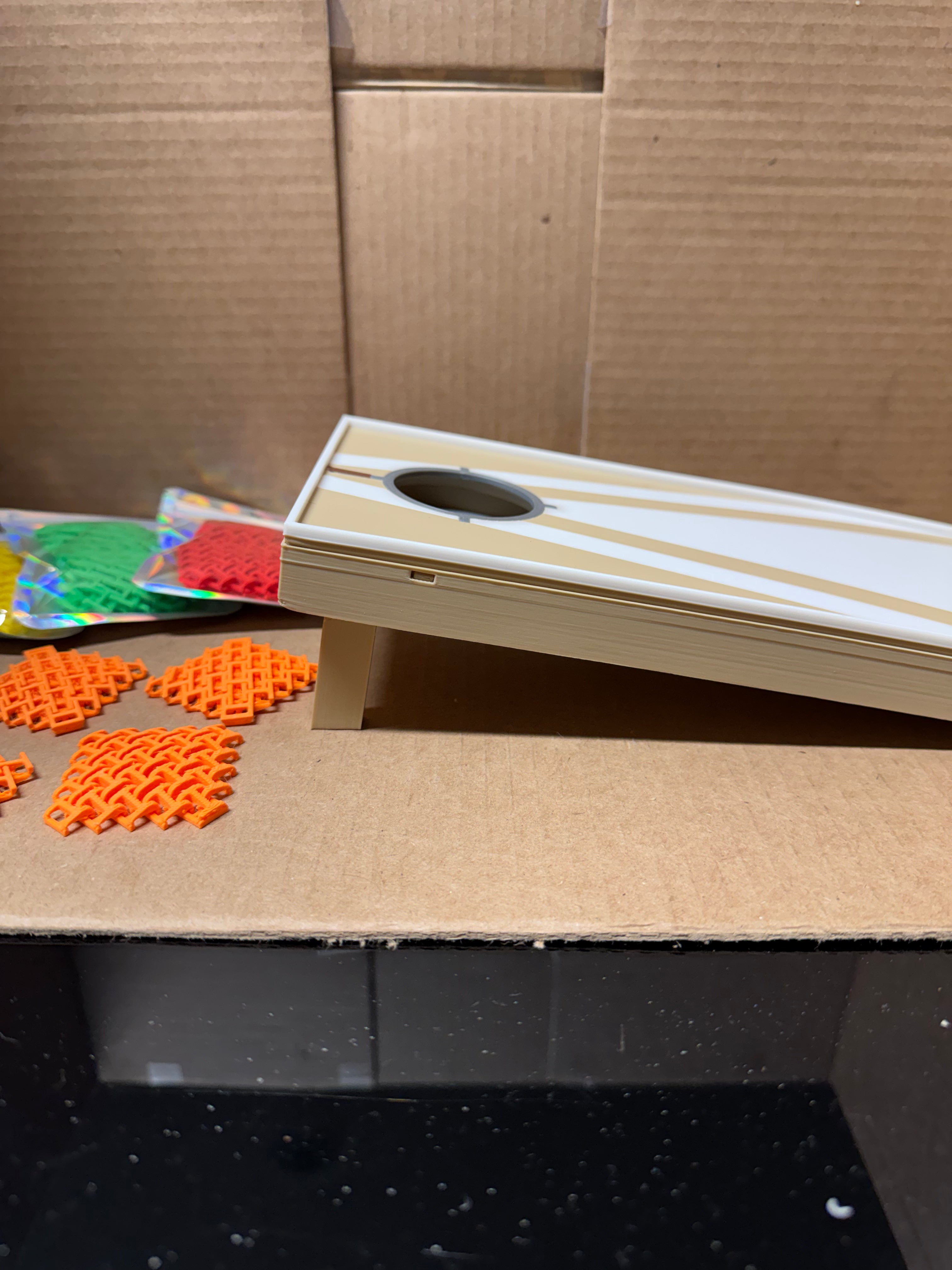 3D Printed Tabletop Cornhole Set